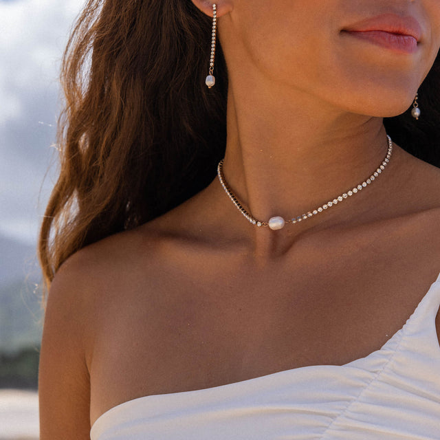 Collana di perle scintillanti