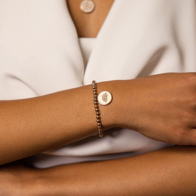 Bracciale con monete brillanti