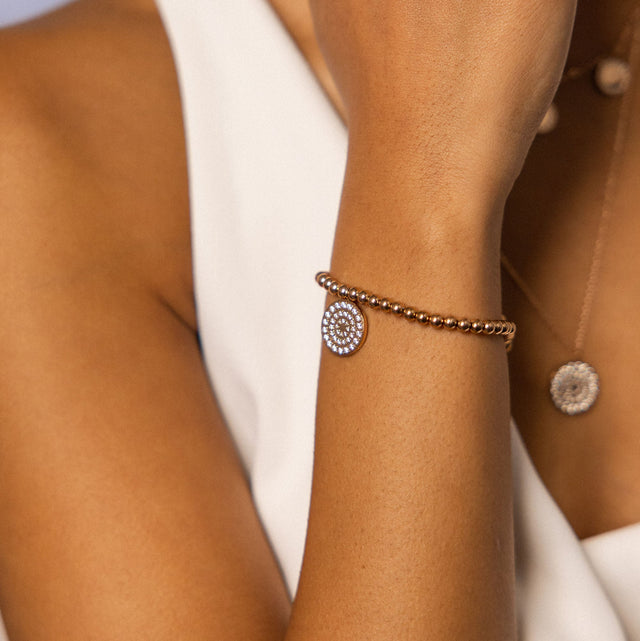 Bracciale con monete brillanti