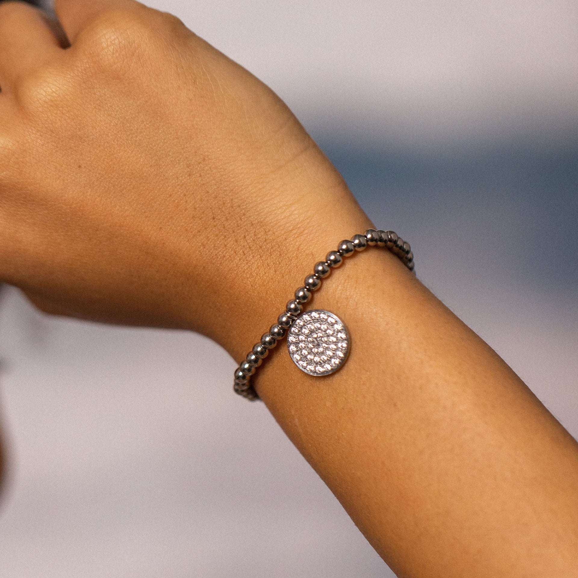 Bracciale con monete brillanti