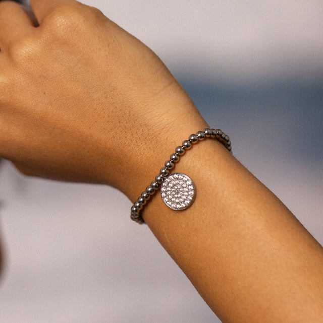 Bracciale con monete brillanti