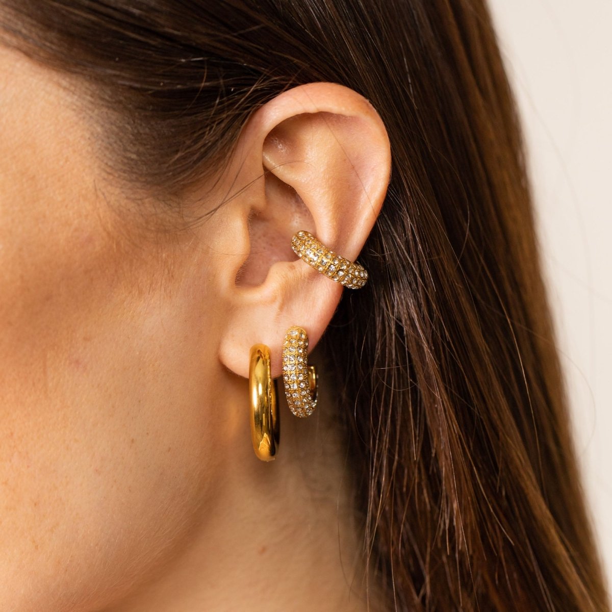 PURELEI Orecchini Elua – Impermeabili, Con Zirconi E Perla Naturale, Disponibili In Oro, Argento E Oro Rosa, Lunghezza 3 E 4,7 Cm