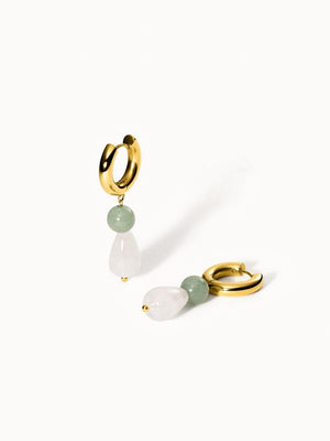 Clear Quartz Drop Earring - INT PURELEI