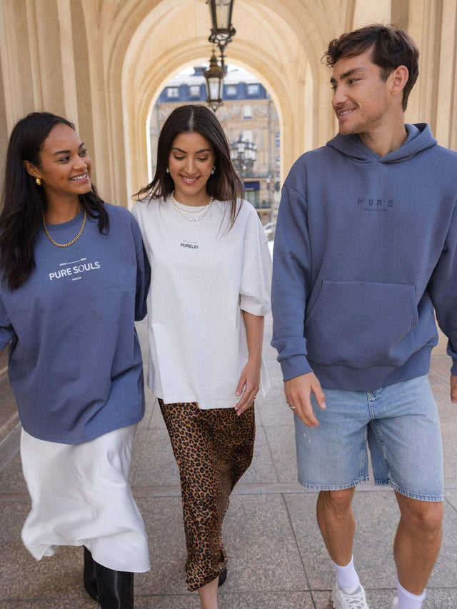 Feeling Pure Hoodie Dark Blue - INT PURELEI