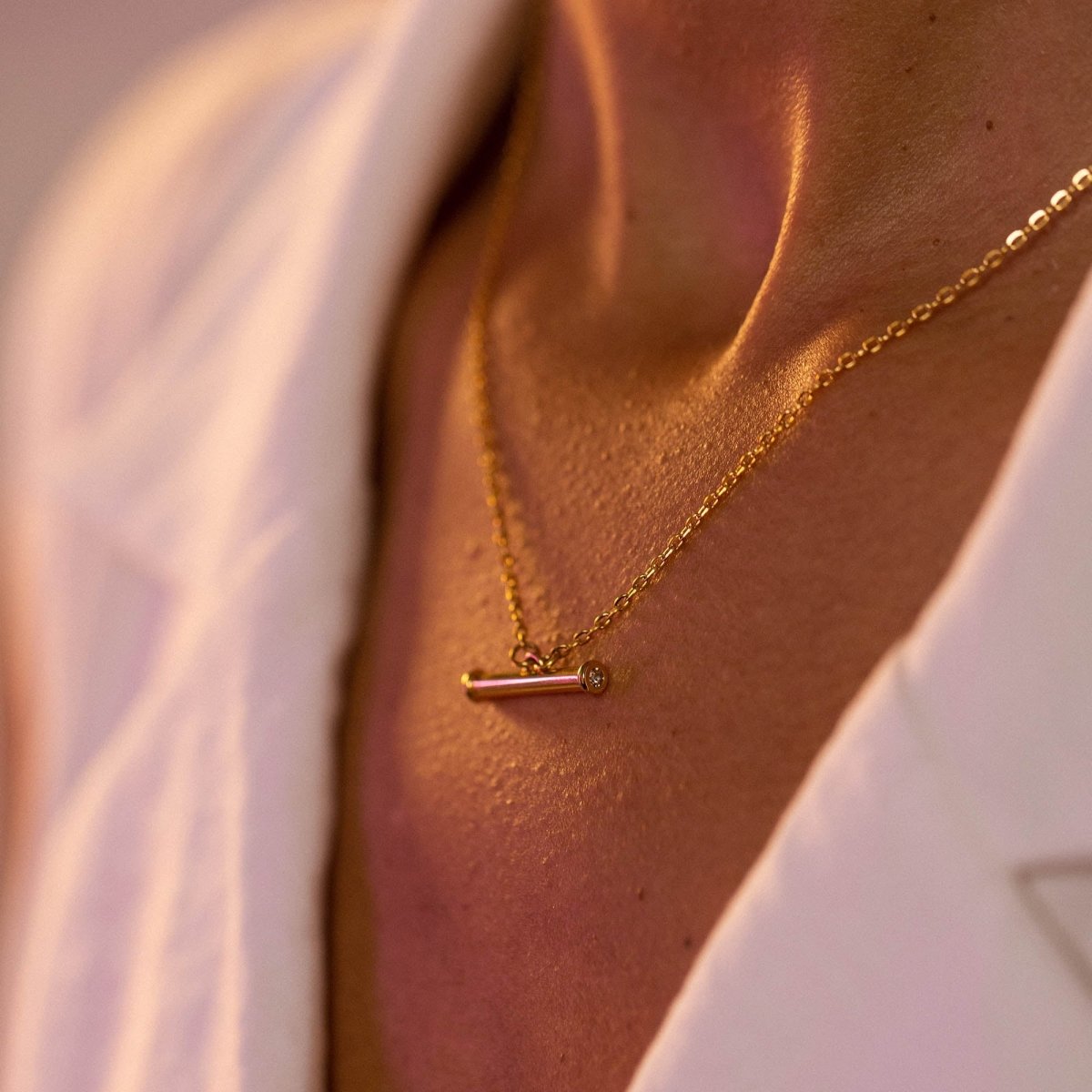 Glitter Toggle Necklace - INT PURELEI