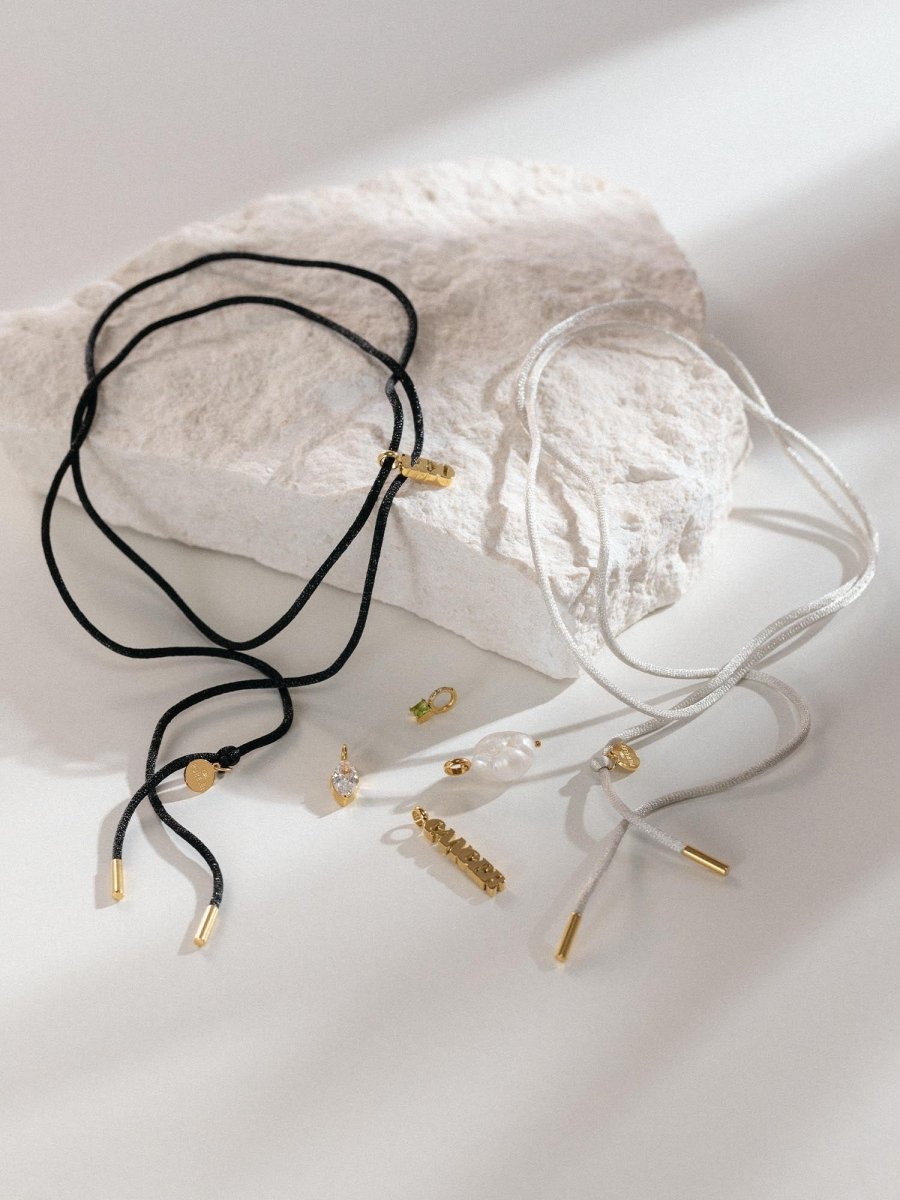 Gray Satin Necklace - INT PURELEI