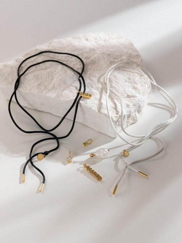 Gray Satin Necklace - INT PURELEI
