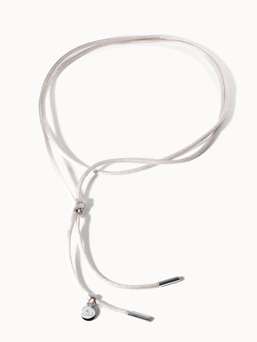 Gray Satin Necklace - INT PURELEI