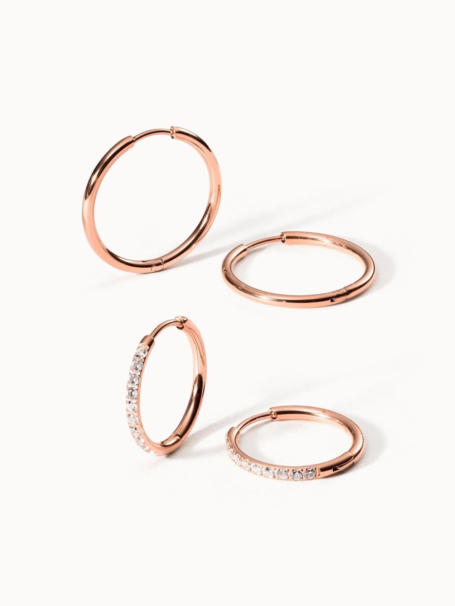 Purelei Shimmer Orecchini a cerchio 100% acciaio inossidabile Orecchini Purelei Shimmer Orecchini a cerchio 100% acciaio inossidabile Orecchini