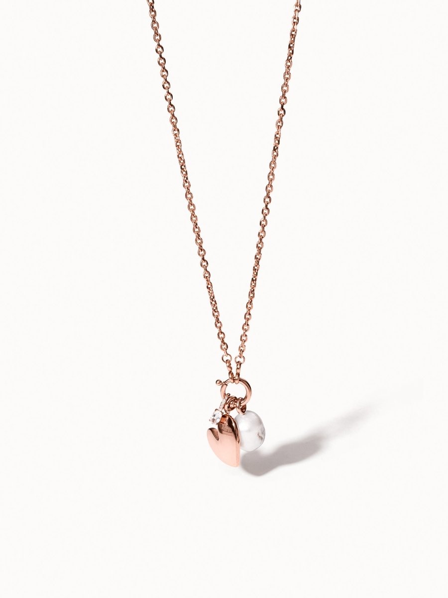 Purelei® Collana Heart Charm, Collana da donna in acciaio inossidabile, Collana resistente all'acqua con ciondolo a cuore, Lunghezza regolabile 50-55 cm, Regalo per donna (Argento Purelei® Collana Heart Charm, Collana da donna in acciaio inossidabile, Collana resistente all'acqua con ciondolo a cuore, Lunghezza regolabile 50-55 cm, Regalo per donna (Argento