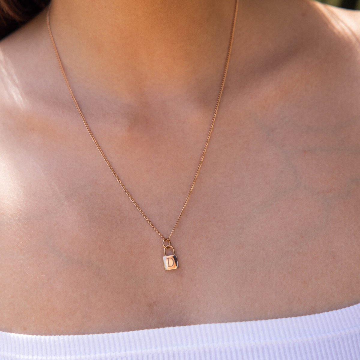 Padlock Charm Necklace - INT PURELEI