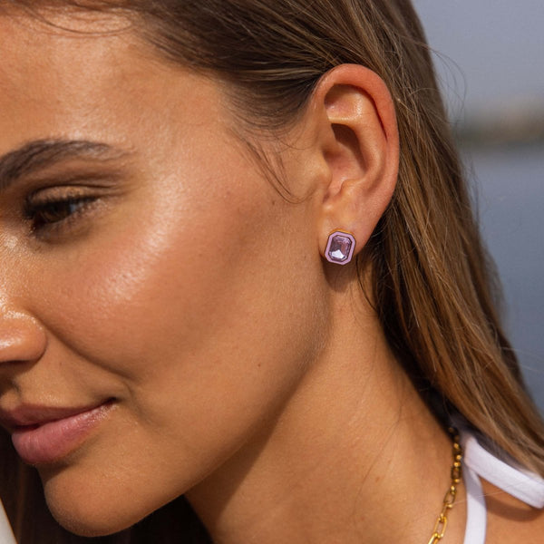 Purple Power Earring - INT PURELEI