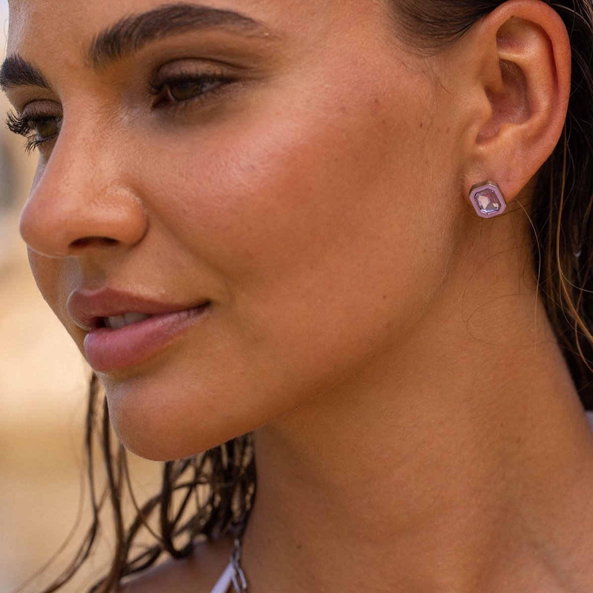 Purple Power Earring - INT PURELEI