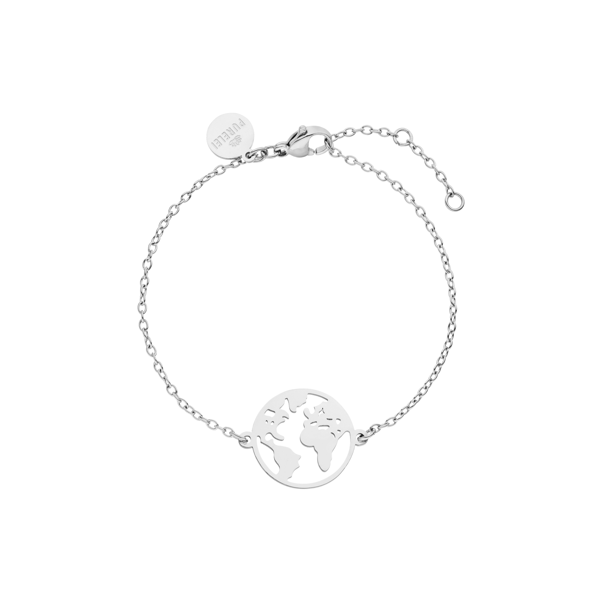 Bracciale con mappa del mondo