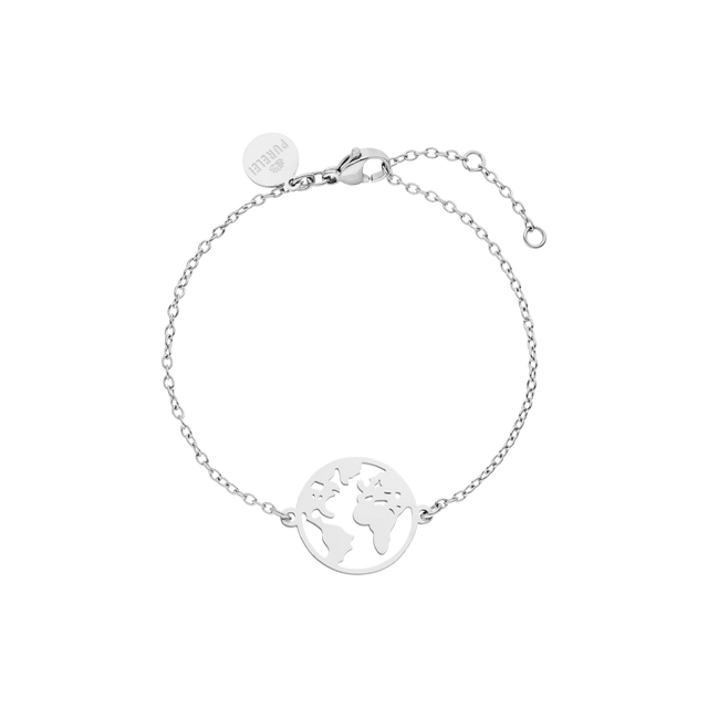 Bracciale con mappa del mondo