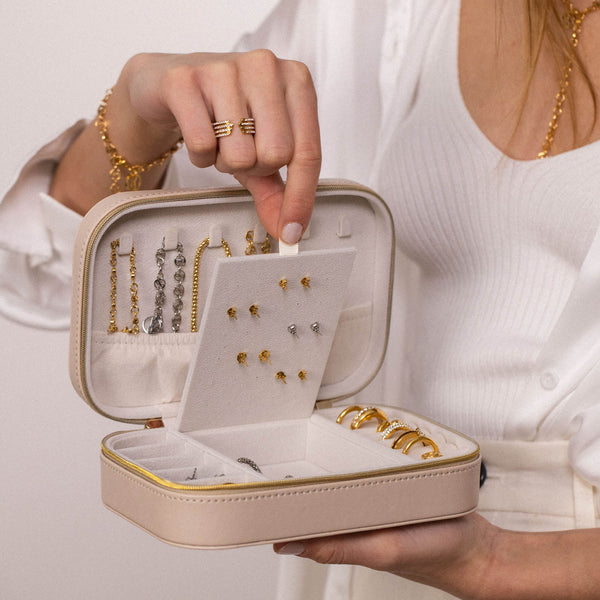 Premium Jewelry Box Beige