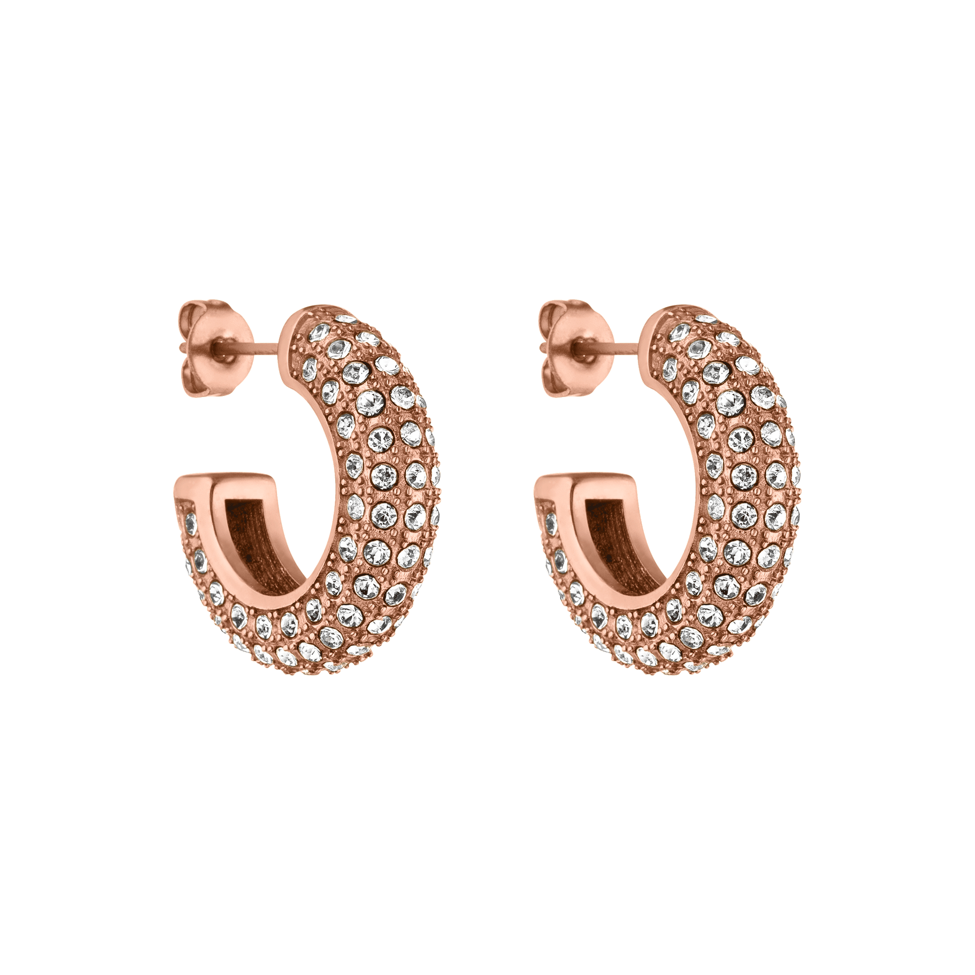 Orecchini grande con glitter
