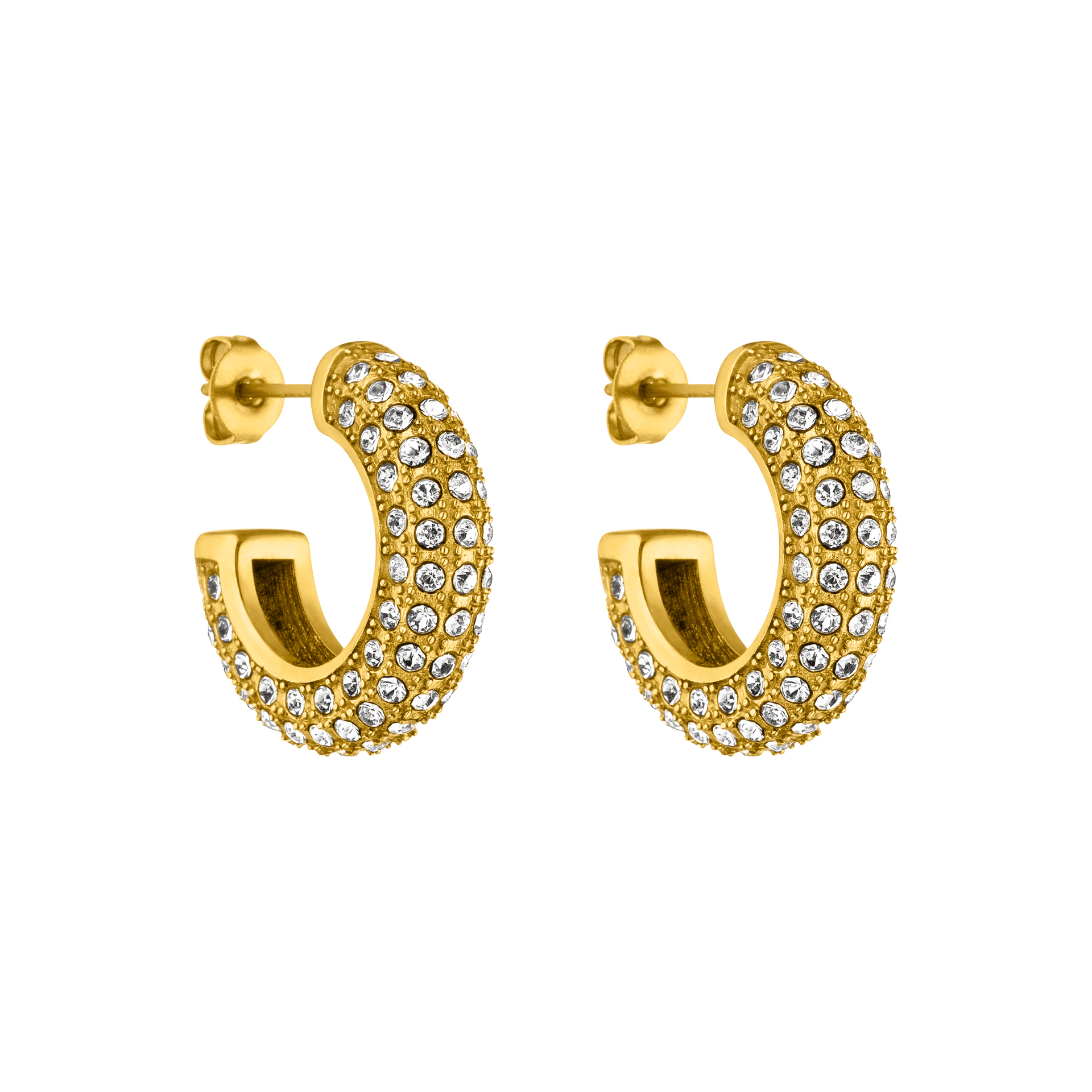 Orecchini grande con glitter
