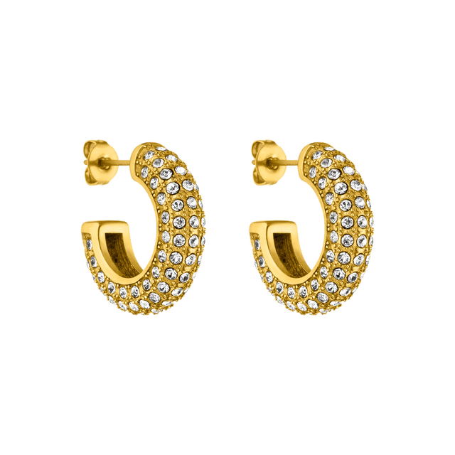 Orecchini grande con glitter