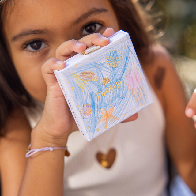 Bracciale in cotone per bambini conchiglia