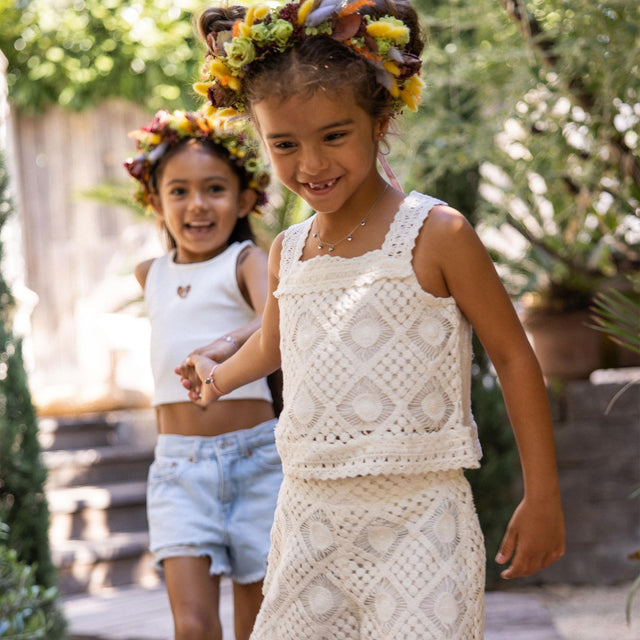 Bracciale in cotone per bambini conchiglia